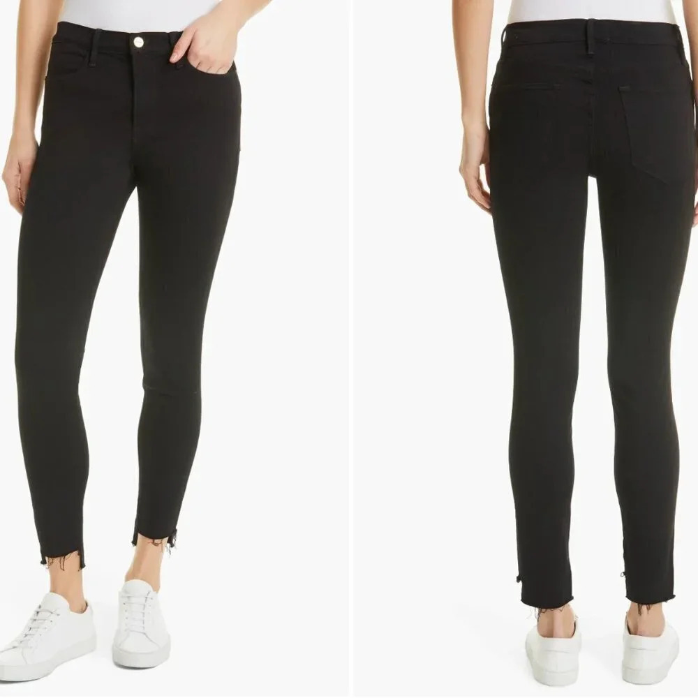Frame Le High Frayed Hem Skinny Jeans - Sz 31 - New with tags - Lots of stretch!